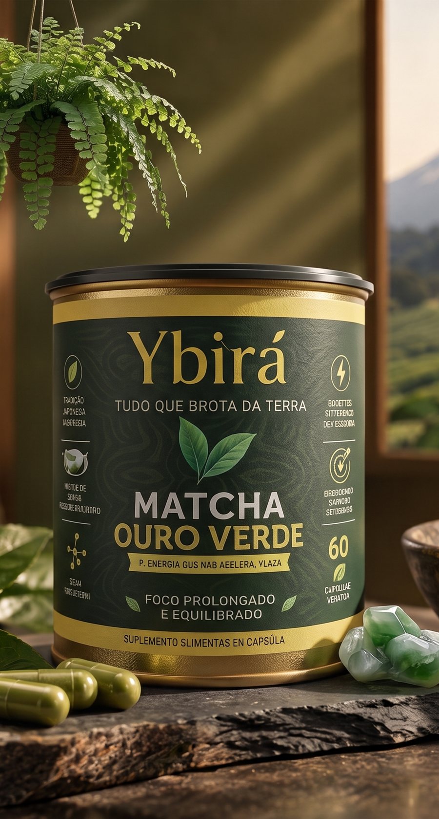Lata de Matcha Ouro Verde Ybirá